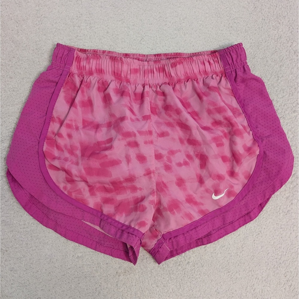 Nike Dri-Fit Running Shorts Womens 25x3"Small Pink 2 Toned Jogger AQ5682-643
